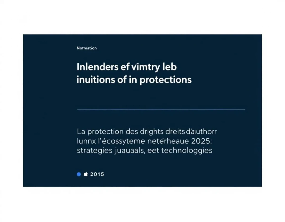 La protection des droits d'auteur dans l'écosystème numérique 2025 : stratégies juridiques et technologiques